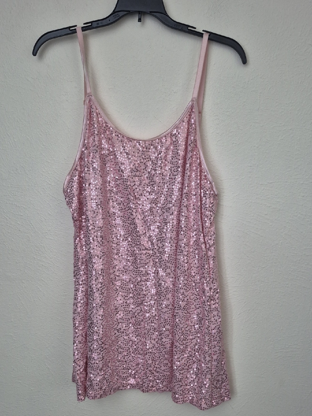 Heart Hips Pink Sequin Tank Top
